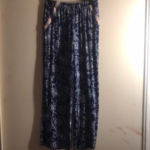 Paisley palazzo pants